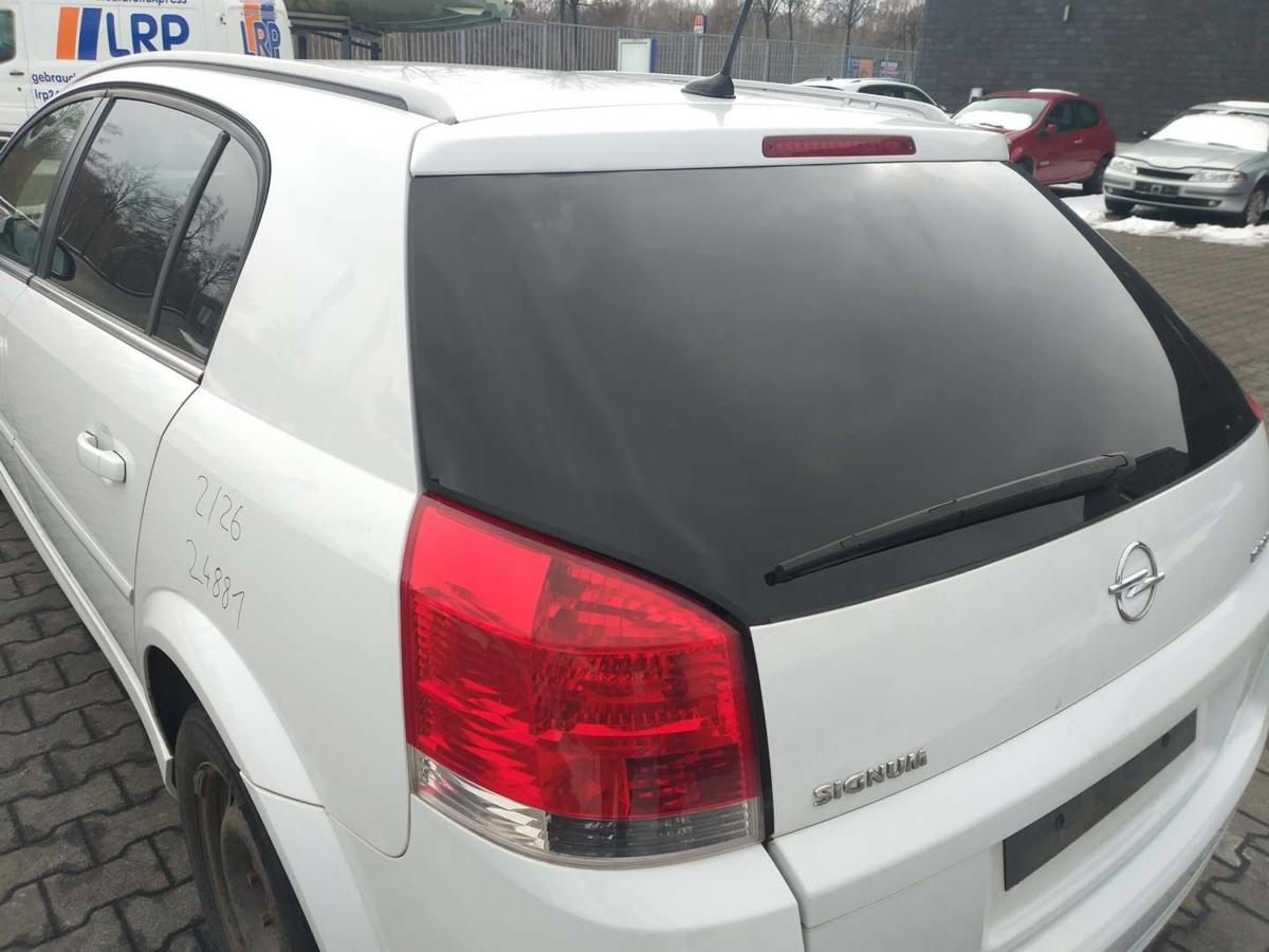 Opel Signum original Heckklappe mit Heckscheibe Z474 Casablancaweiss Bj.2006